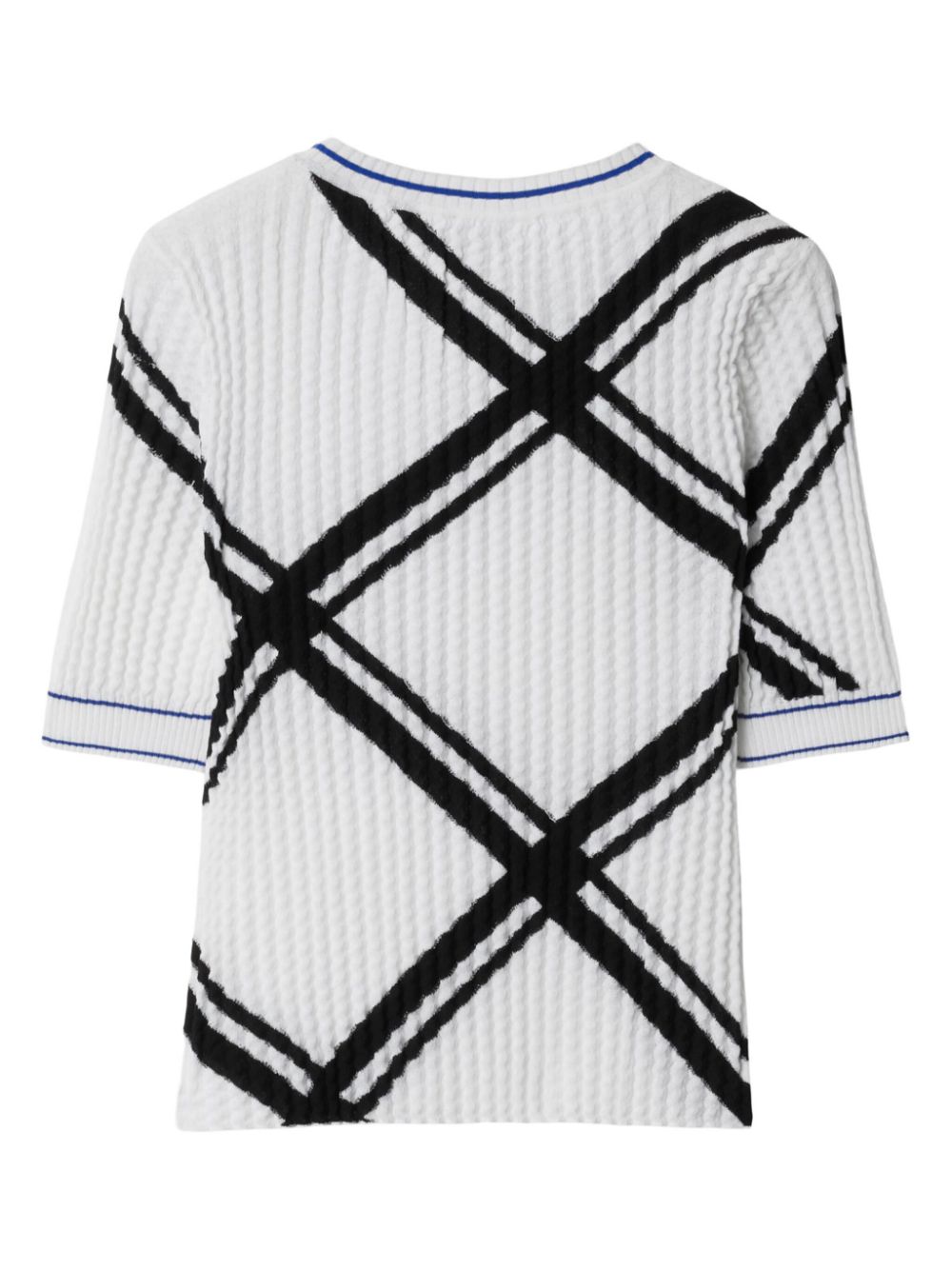 Burberry check-jacquard cotton T-shirt Women