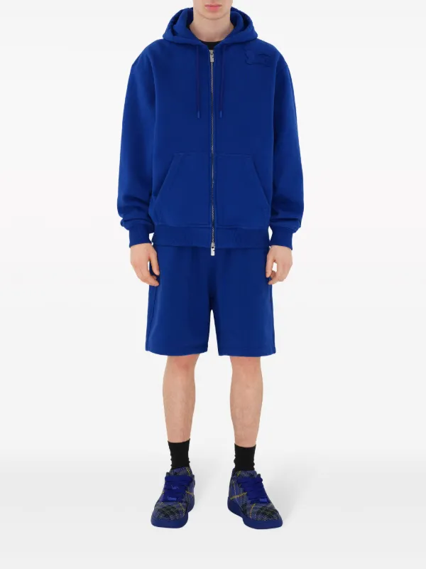 Burberry Checked Knitted Sneakers | Blue | FARFETCH