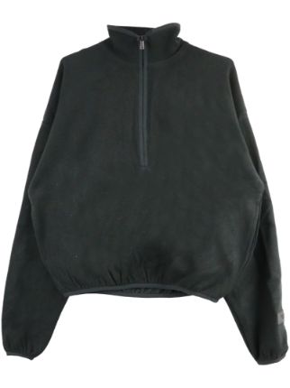 FEAR OF GOD ESSENTIALS half-zip Cotton Sweatshirt | Black | FARFETCH