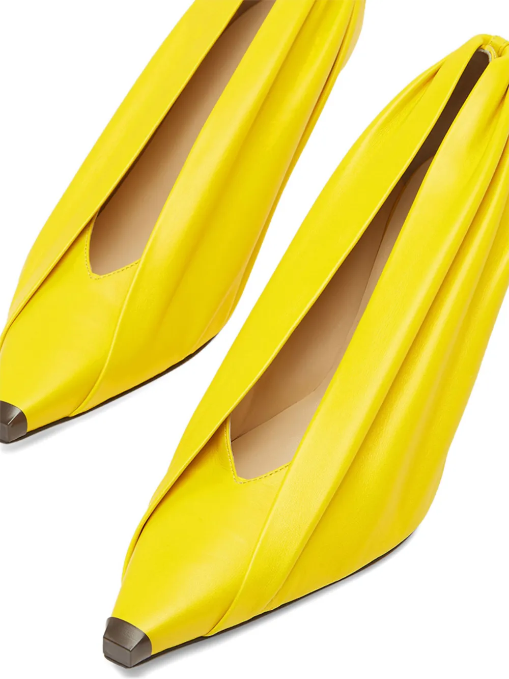 Christopher Esber Banana Pointed-toe Pumps In Yellow