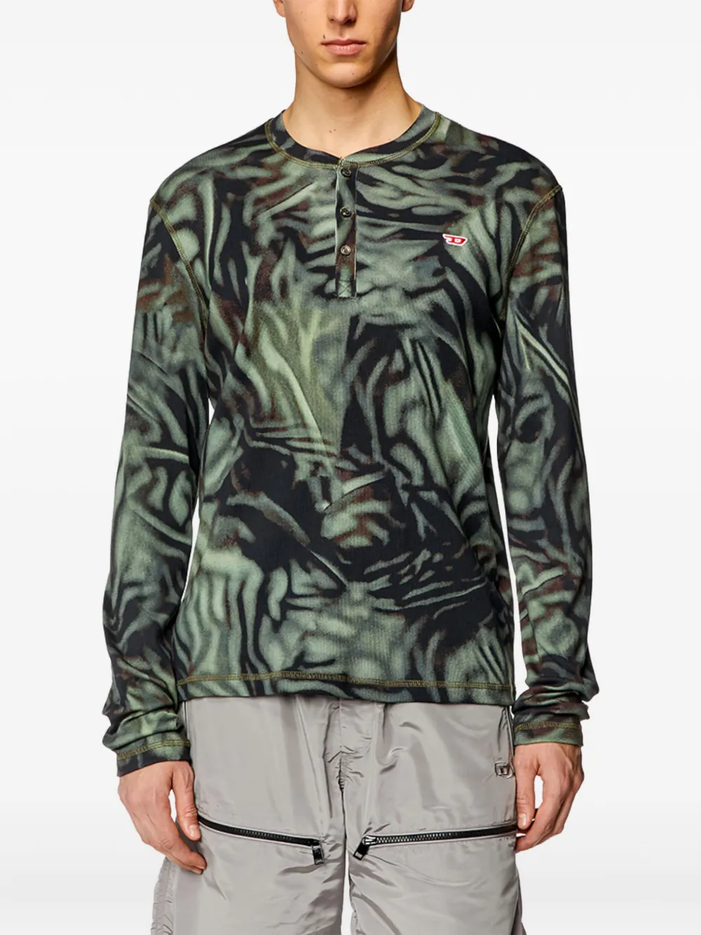 Diesel T-ser T-shirt Groen