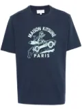 Maison Kitsuné Racing Fox cotton T-shirt - Blue