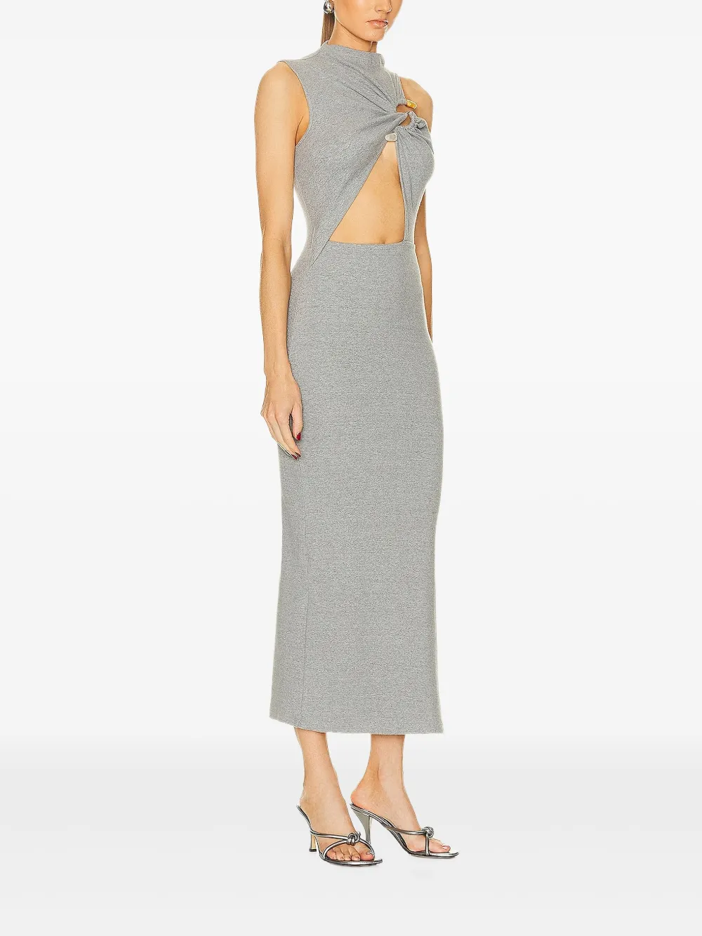 Christopher Esber Callisto Marle Column twist-detail side-split midi dress | Day Dresses | Image 2