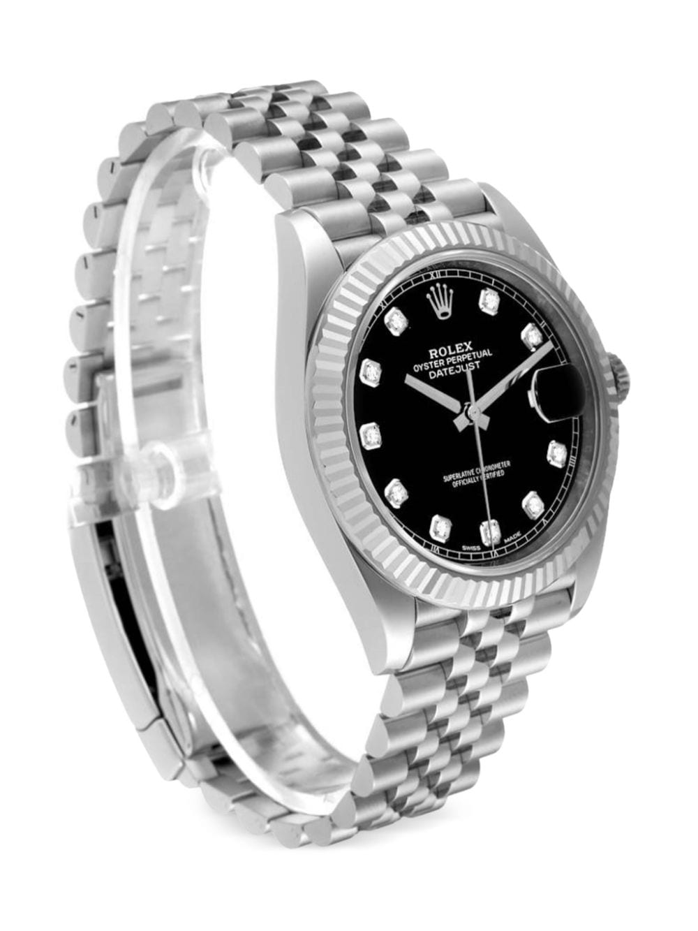Pre-owned Rolex  Datejust 36mm In Black
