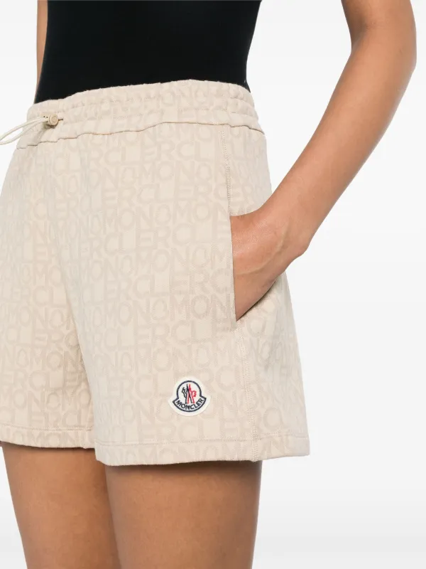 Moncler Monogram Jacquard Shorts | Neutrals | FARFETCH TR