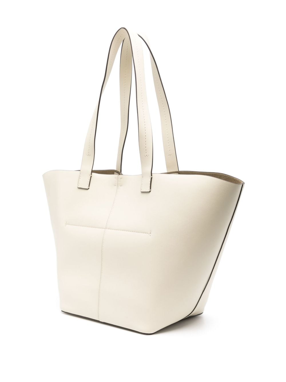 Shop Proenza Schouler White Label Large Bedford Leather Tote Bag In Neutrals