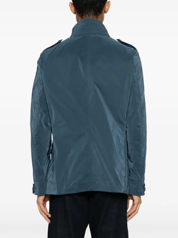 【送料&関税込】Moorer Lightweight Short-sleeved Hooded Jack Moorer Lightweight Hooded Jacket | Blue | FARFETCH GE