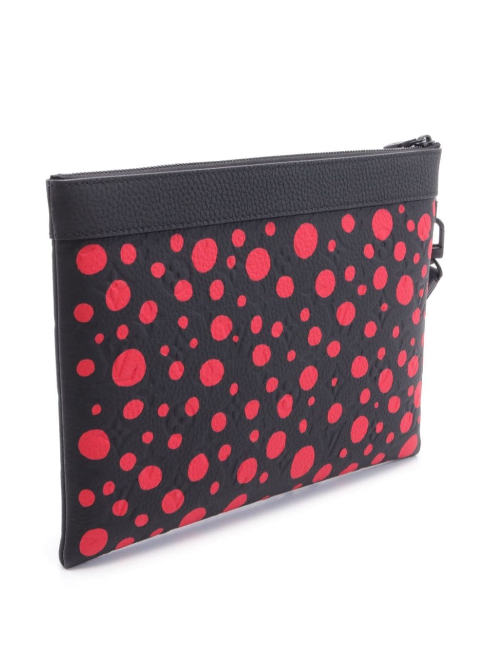 Pre-owned Louis Vuitton X Yayoi Kusama 2021 Pochette To-go Clutch In Black