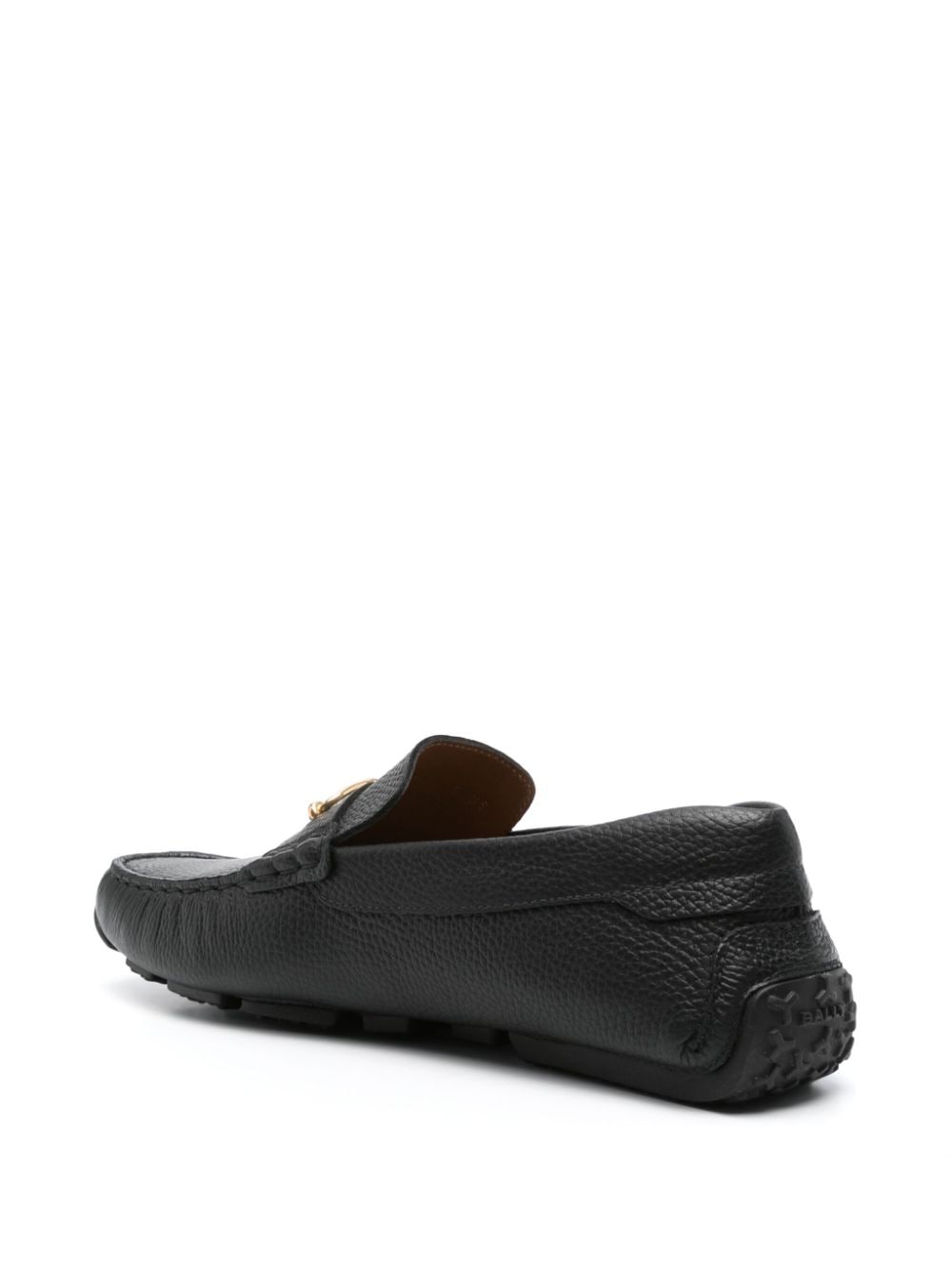 Shop Bally Parris Leather Loafers In Black