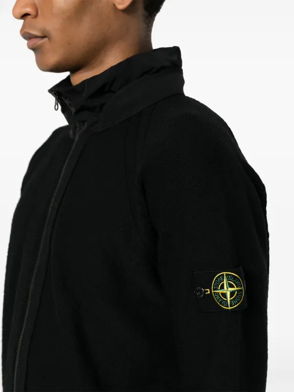 Stone island hot sale hooded cardigan