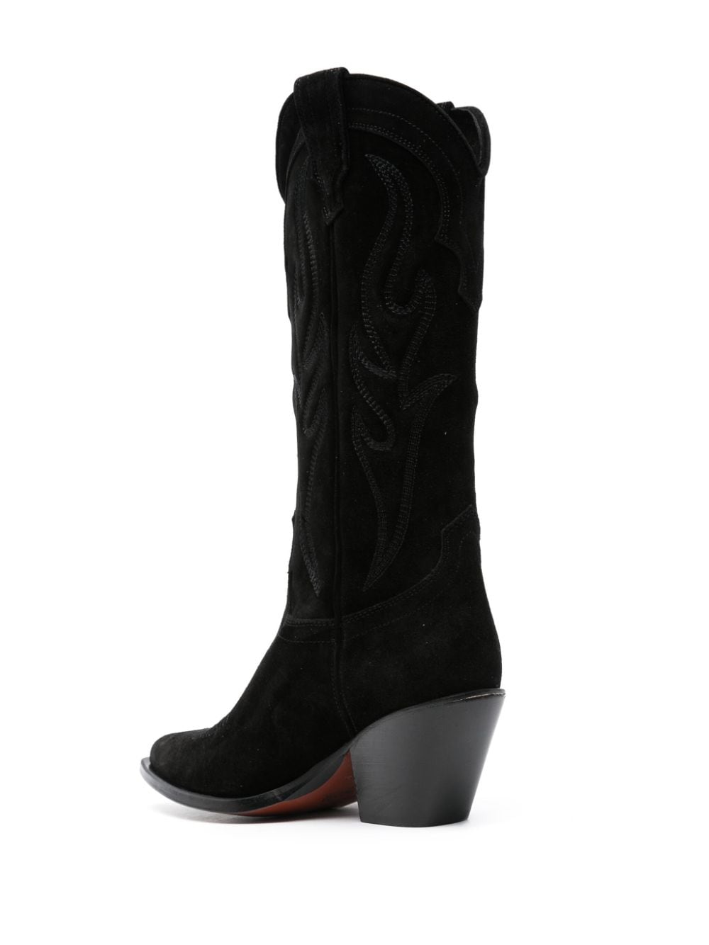 Shop Sonora Santa Fe 75mm Suede Boots In Black