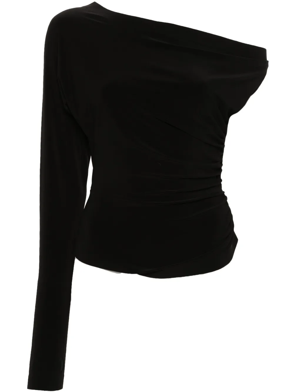 NORMA KAMALI COLD-SHOULDER JERSEY TOP