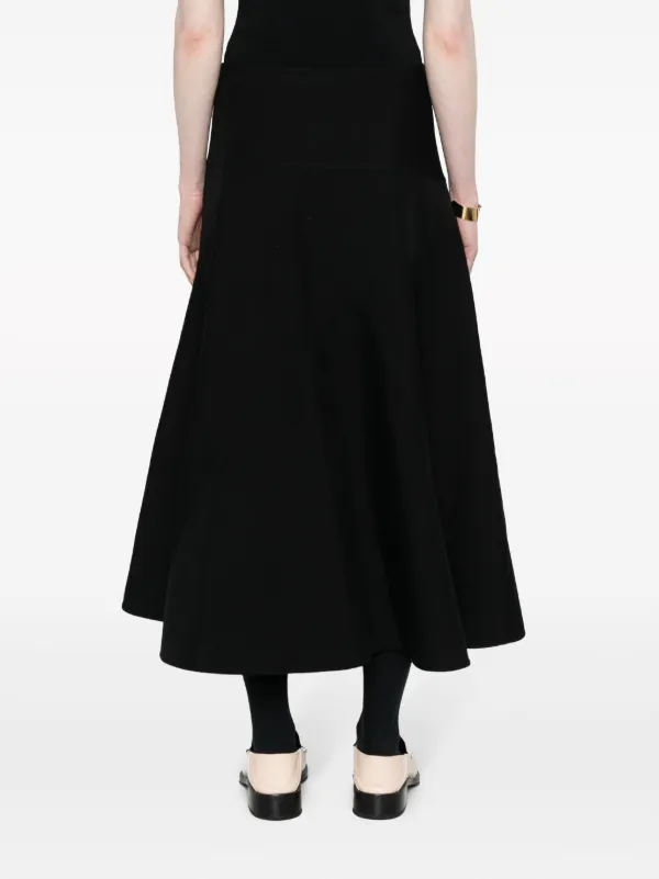 Jil Sander コットンブレンド スカート | ブラック | FARFETCH JP