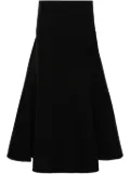 Jil Sander twill cotton-blend skirt - Black