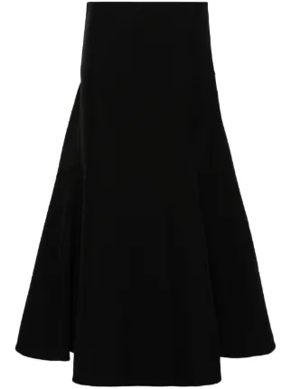 Jil Sander ジルサンダー　コットンスカート　36 黒 Jil Sander コットンブレンド スカート | ブラック | FARFETCH JP