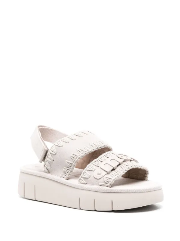 Mou Sandalias Planas Blanco FARFETCH MX