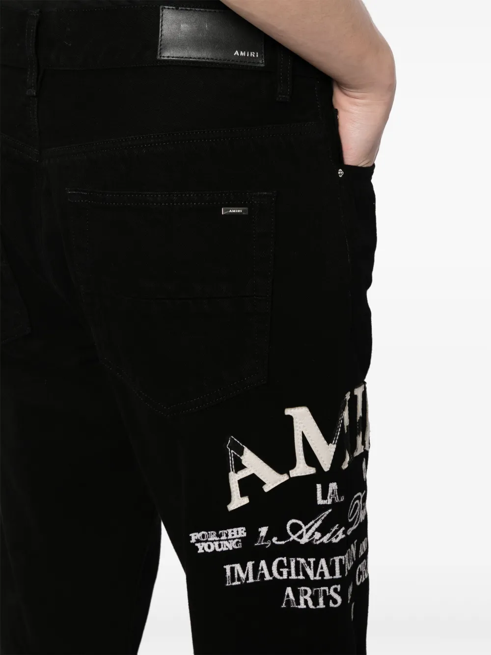 AMIRI Straight jeans Zwart