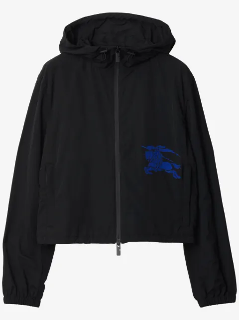 Burberry cropped nylon hooded jacket