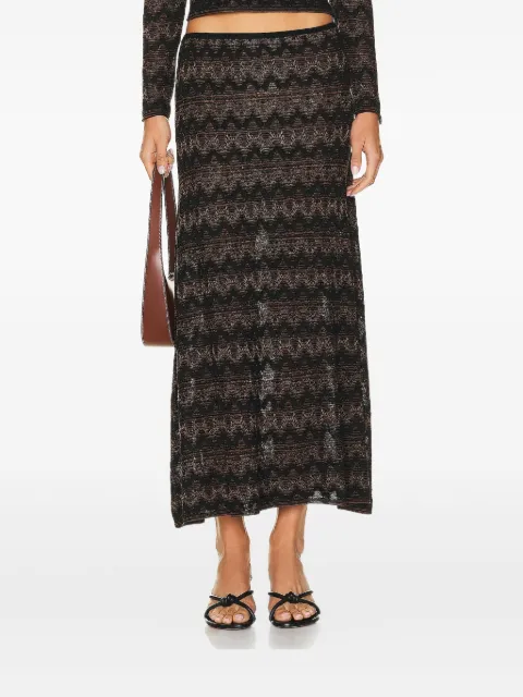 Christopher Esber Palais knitted midi skirt