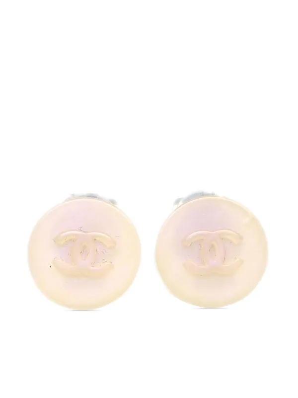 CHANEL Pre-Owned 2000s ココマーク イヤリング | ホワイト | FARFETCH JP
