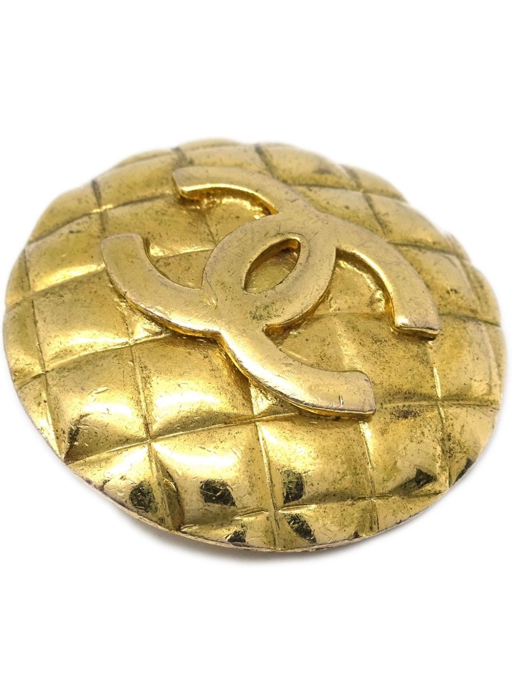 CHANEL Pre-Owned 1993 pre-owned oorclips met CC-logo - Goud