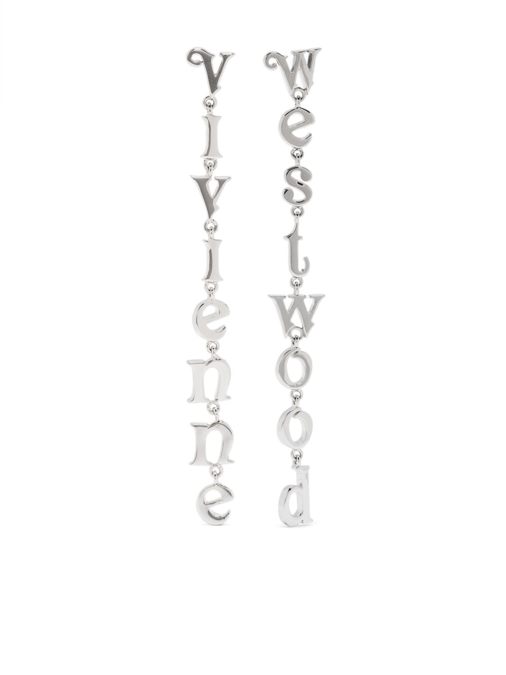 Vivienne Westwood Calliope Embellished Orb-plaque Earrings In 银色