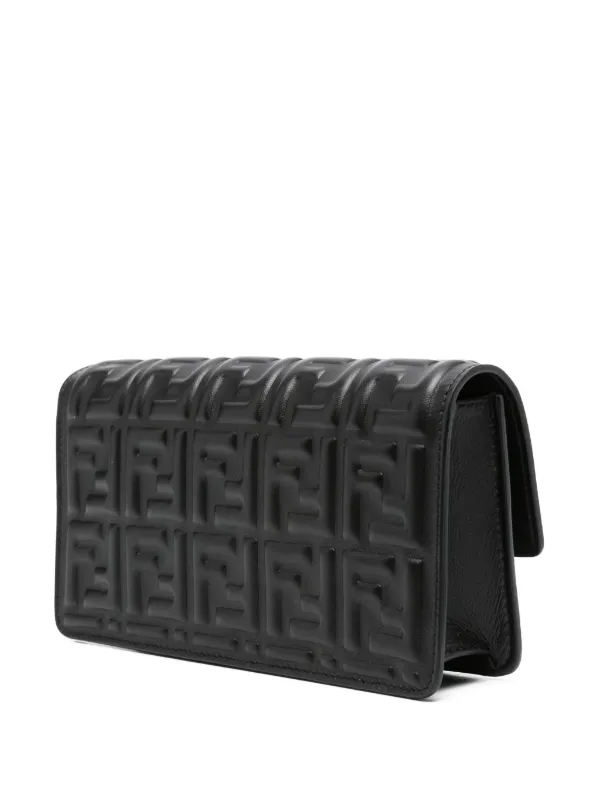FENDI バゲット チェーンウォレット | ブラック | FARFETCH JP