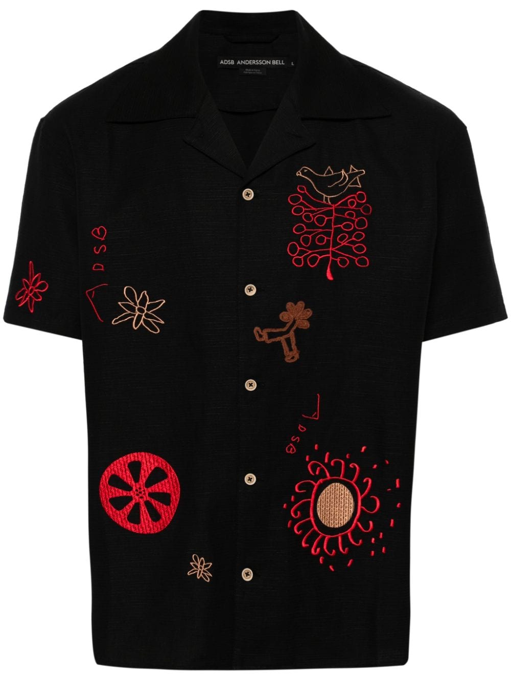 Andersson Bell Shirt met borduurwerk Zwart