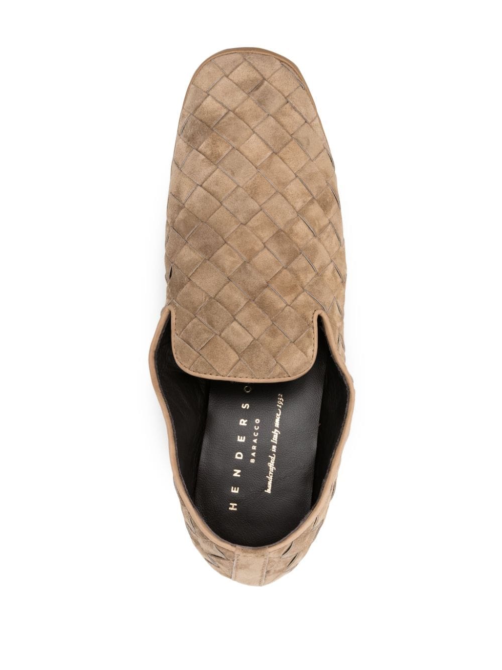 Shop Henderson Baracco Guinea Suede Loafers In Neutrals