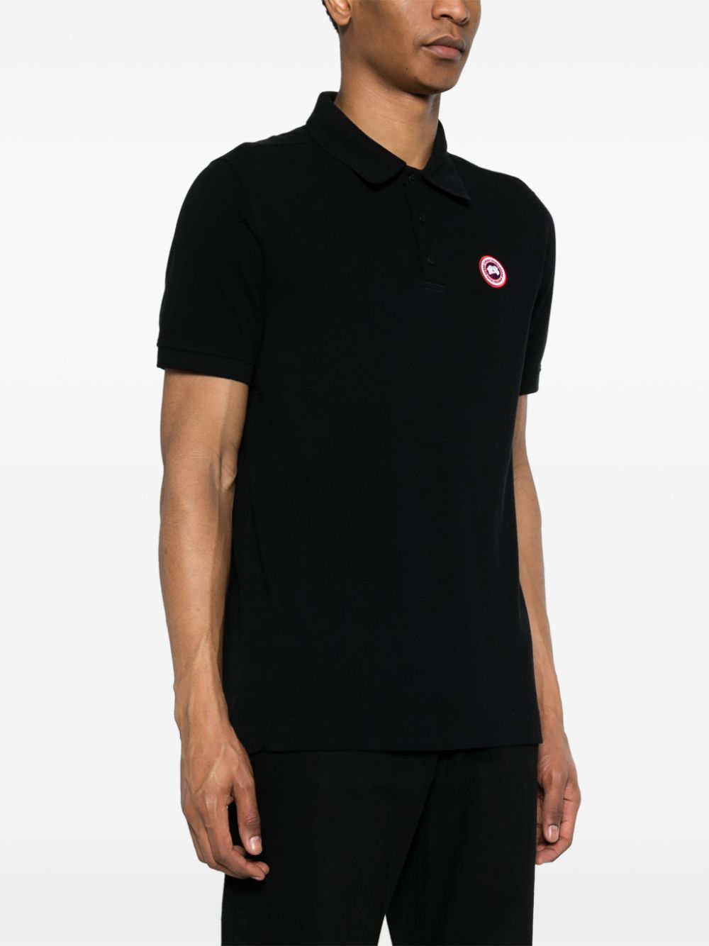 Canada Goose Piqué poloshirt Zwart