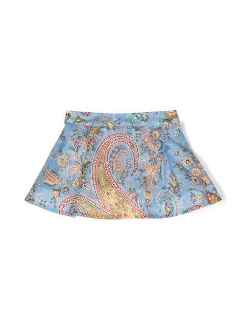 ETRO KIDS paisley-print cotton skirt