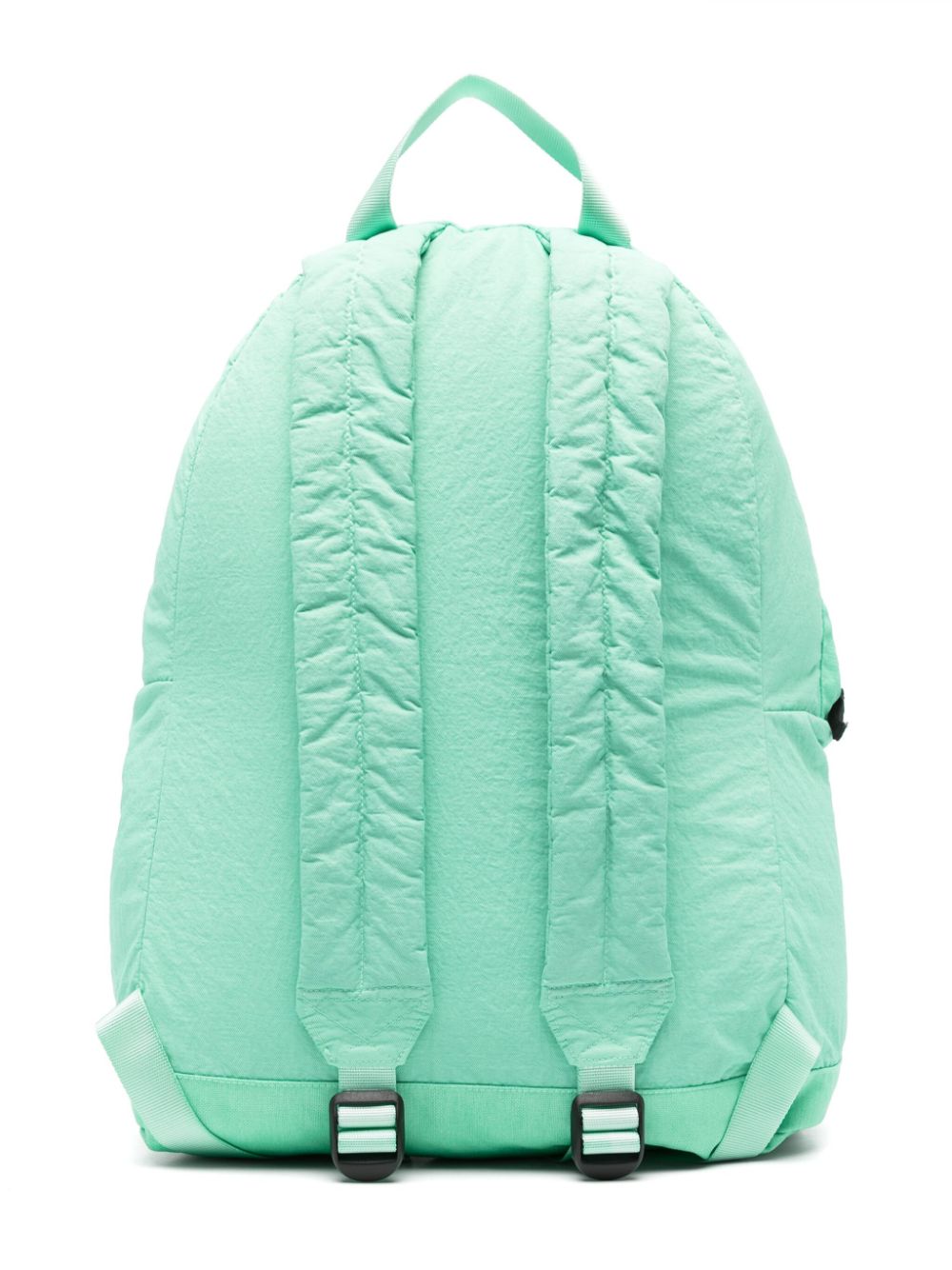 Shop Stone Island Junior Compass-motif Crinkled Backpack In Green