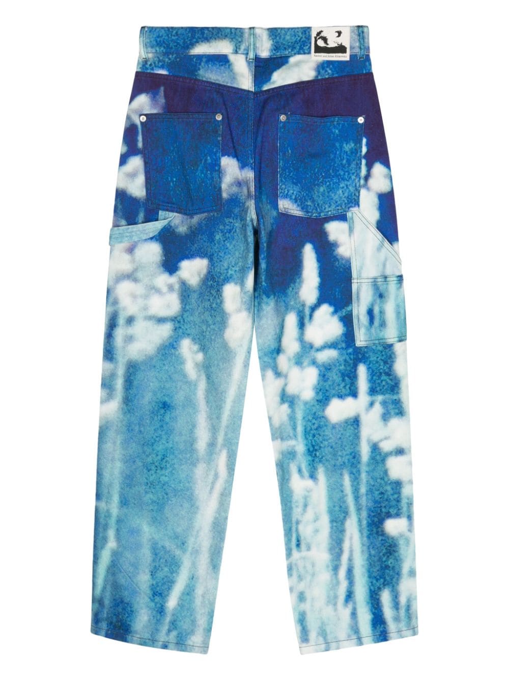 Shop Rassvet Flourish Straight-leg Jeans In Blue