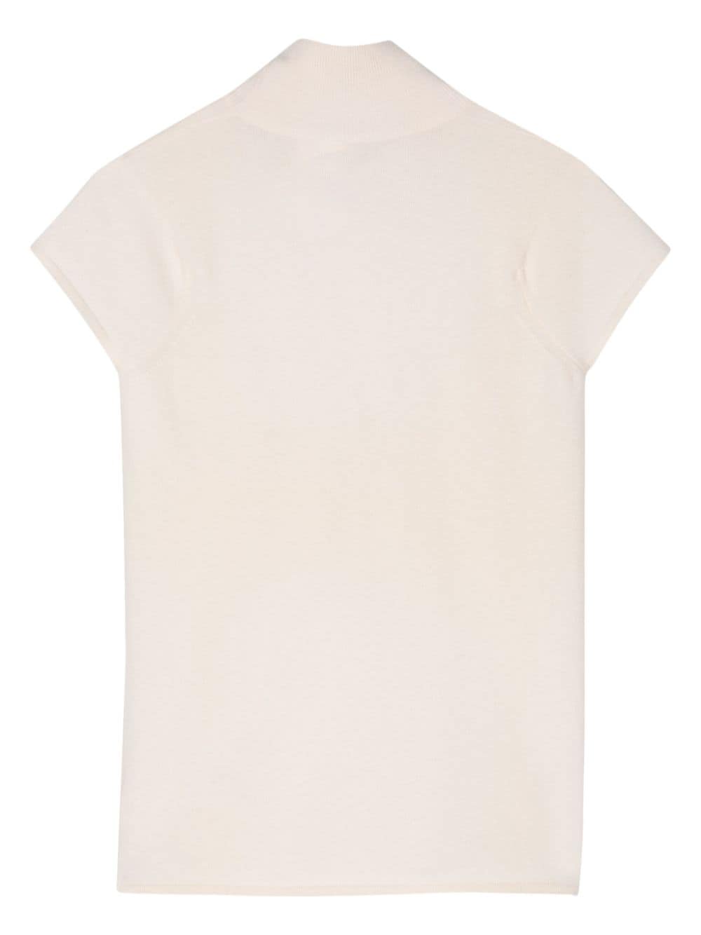 Affordable HOT SALE CHANEL 2005 mock-neck cashmere top Women