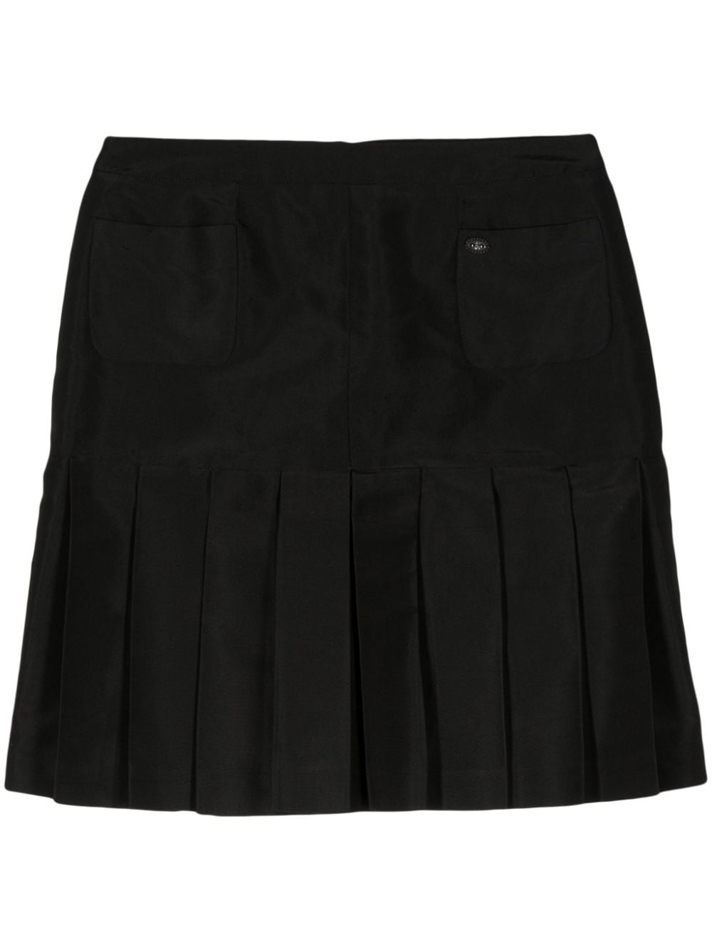 Image 1 of CHANEL Pre-Owned 2005 pleated silk miniskirt