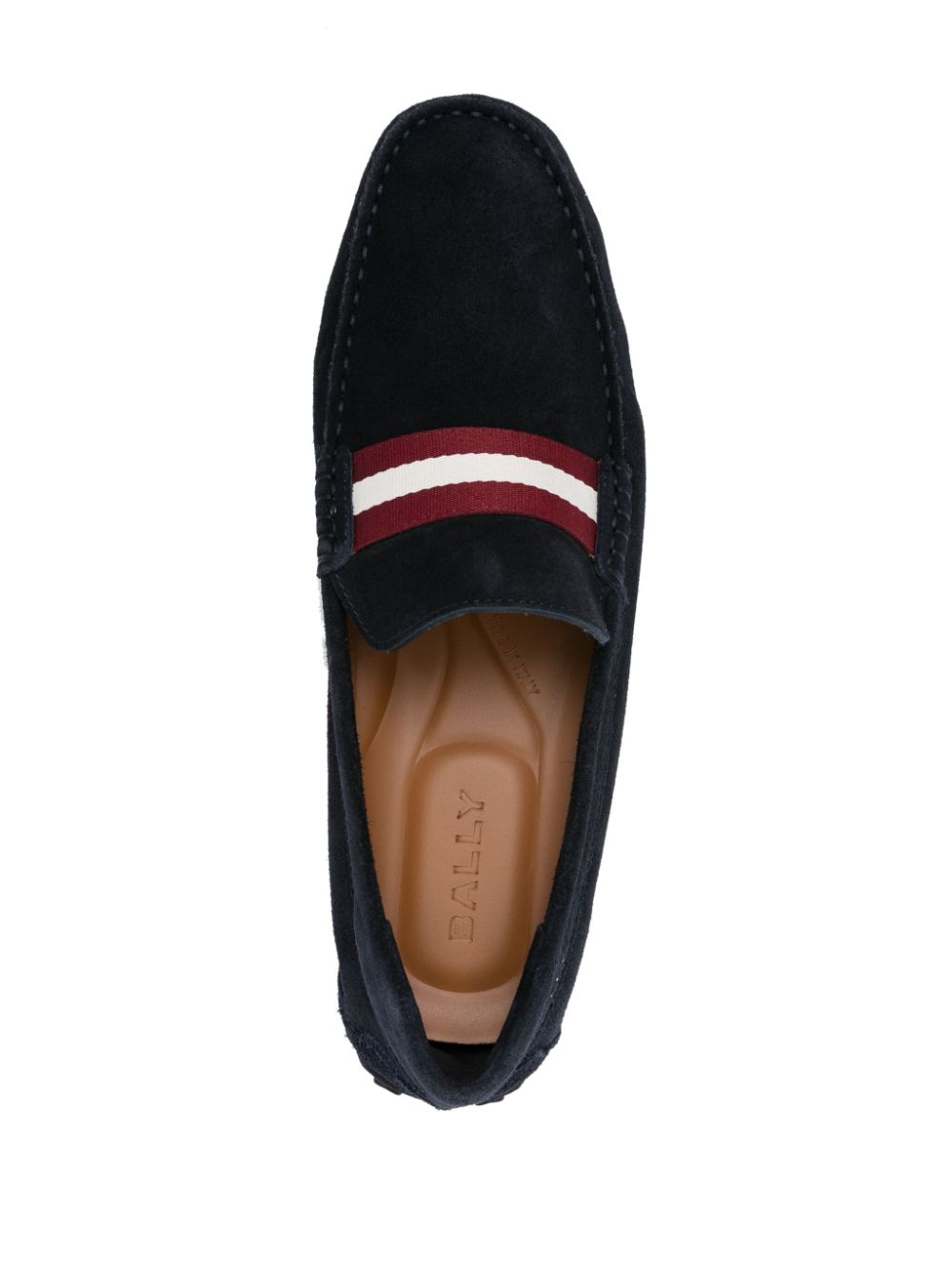 Shop Bally Perthy Suede Loafers In Blue