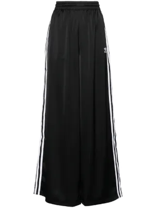 ★人気★ adidas W WIDE LEG SATIN PANTS Adidas wide-leg Satin Track Trousers | Black | FARFETCH