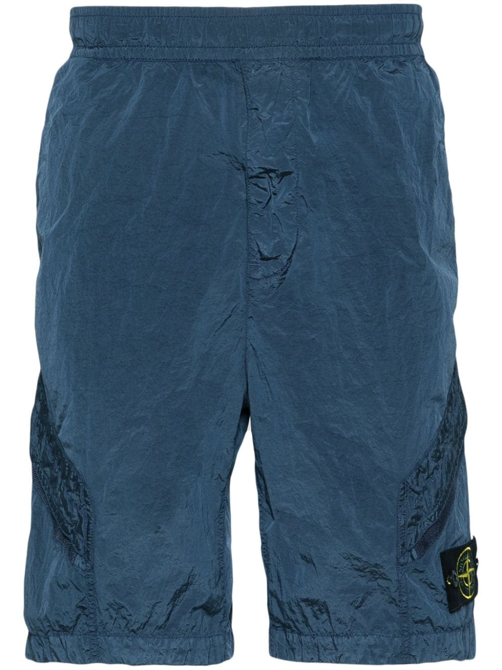 Stone Island L1719 Compass-badge Shorts In Blue