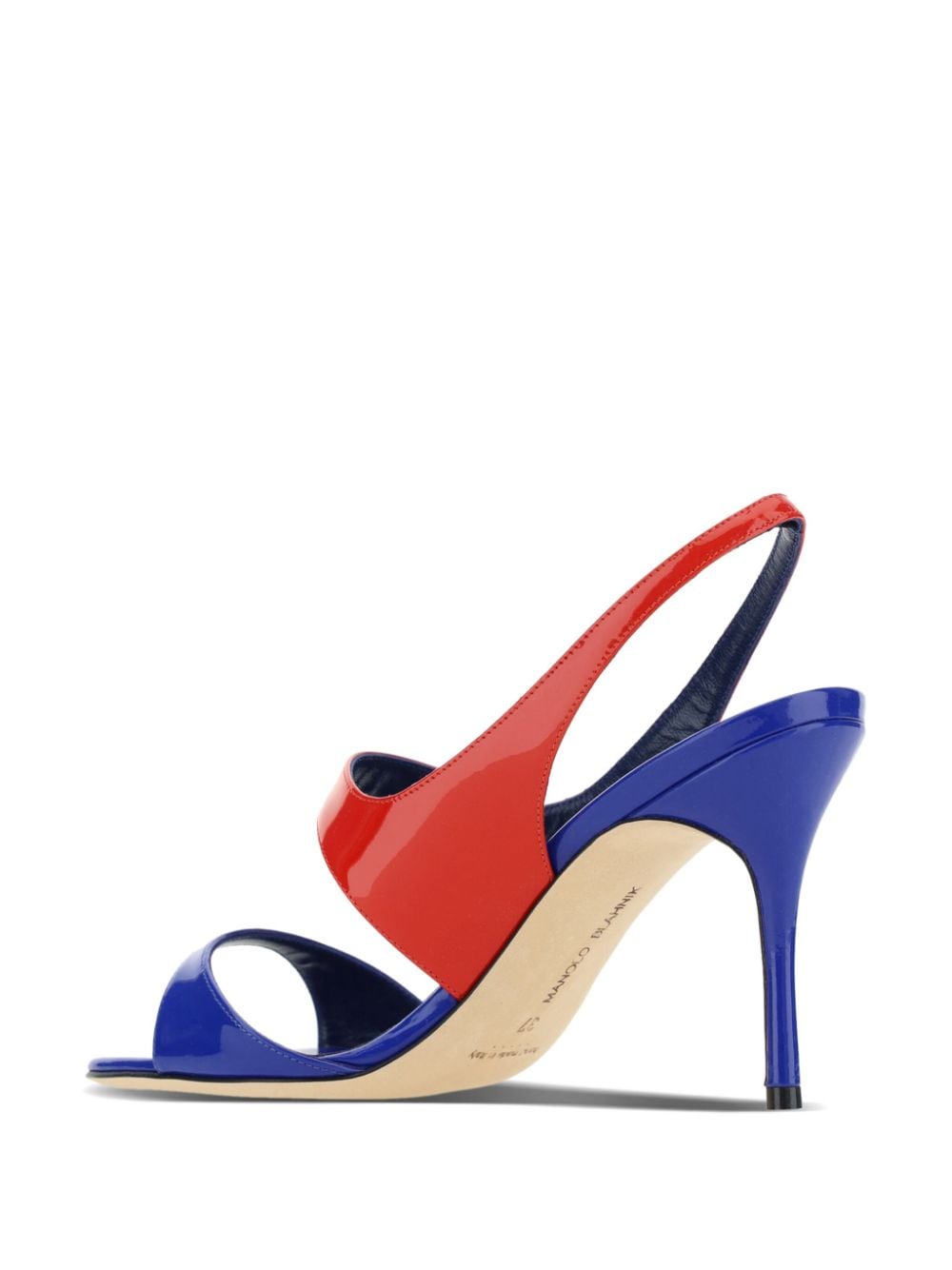 Manolo Blahnik Fabio 90 mm sandalen Blauw