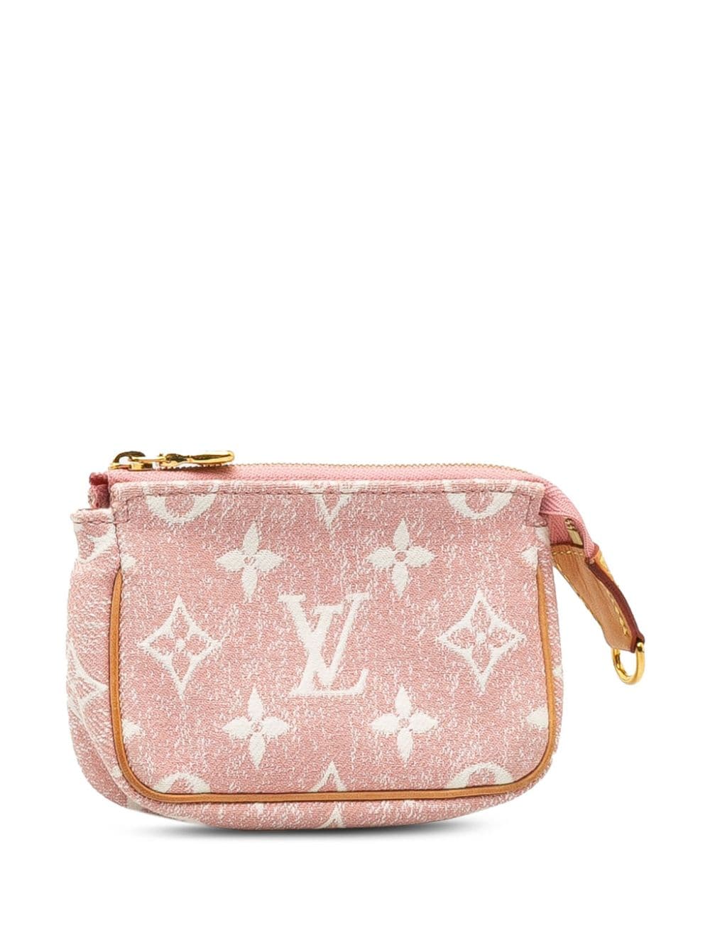 Pre-owned Louis Vuitton 2021-2023 Micro Monogram Pochette Accessoires Pouch In Pink