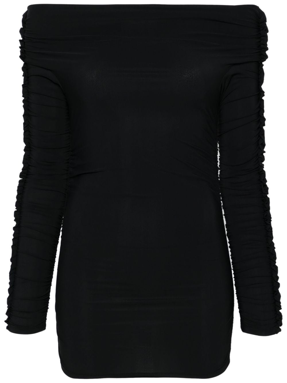 Shop Amazuìn Eileen Off-shoulder Top In Black
