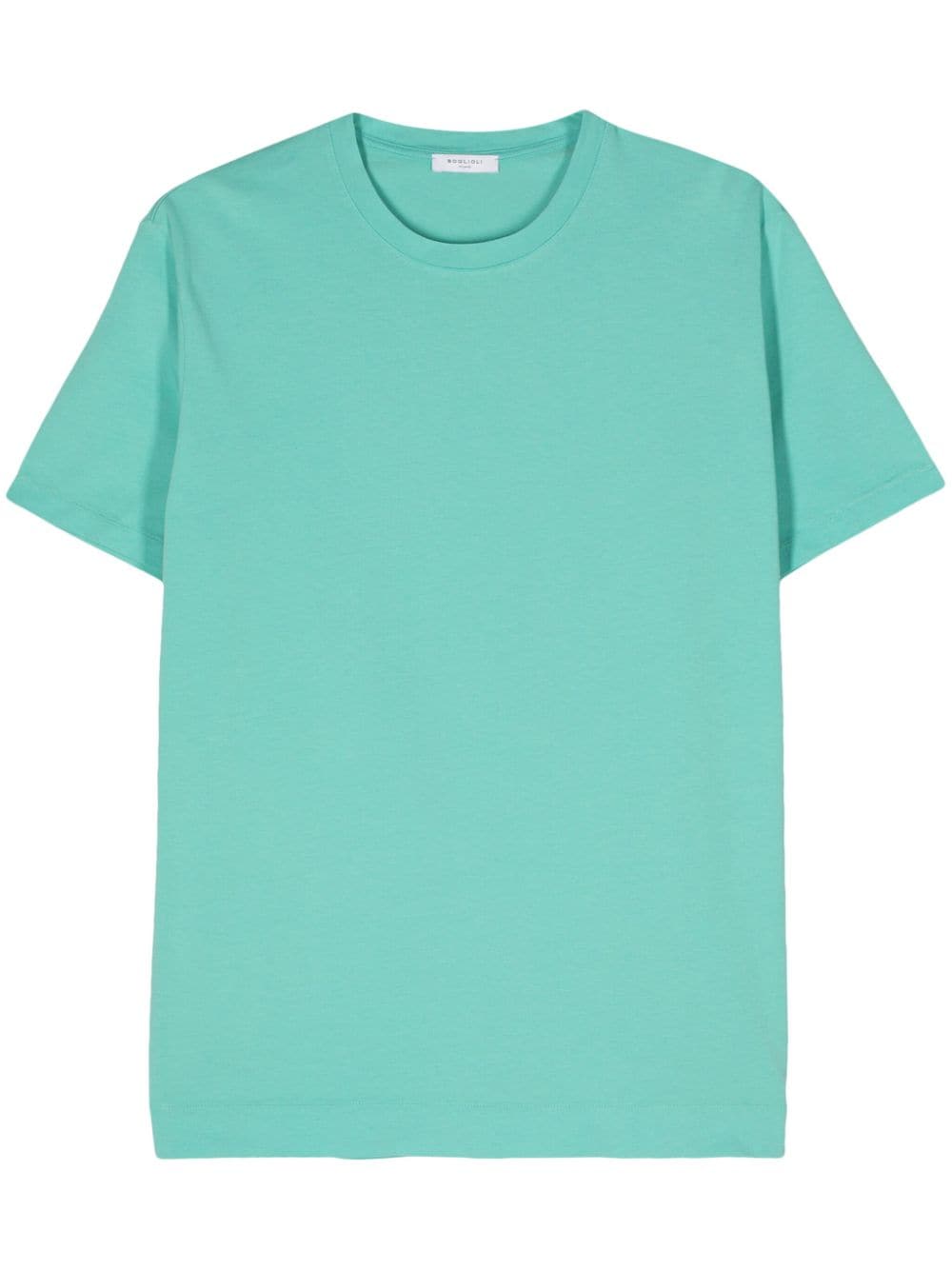 boglioli cotton jersey t-shirt - bleu