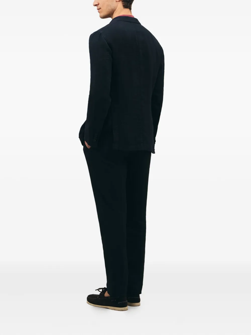 Boglioli double-breasted patch-pocket suit Blauw