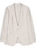 Boglioli single-breasted linen blazer - Neutrals