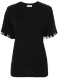 Rabanne sequin-detail T-shirt - Black