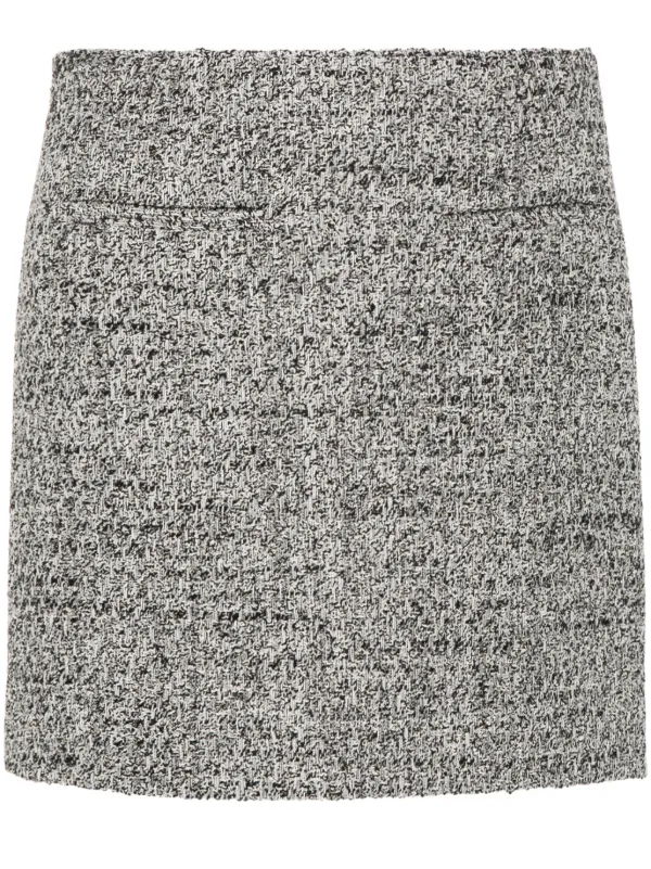 Golden Goose Bouclé Mini Skirt in Black