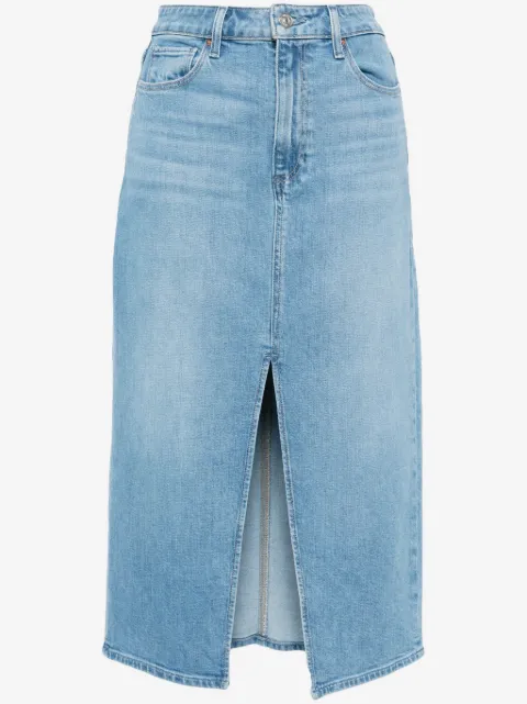 PAIGE Angela denim midi skirt