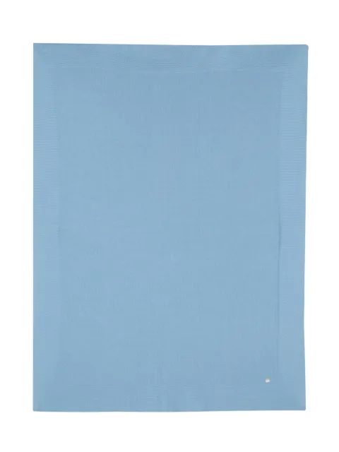 Paz Rodriguez logo-plaque cotton blanket