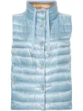 Herno reversible funnel-neck down gilet - Blue
