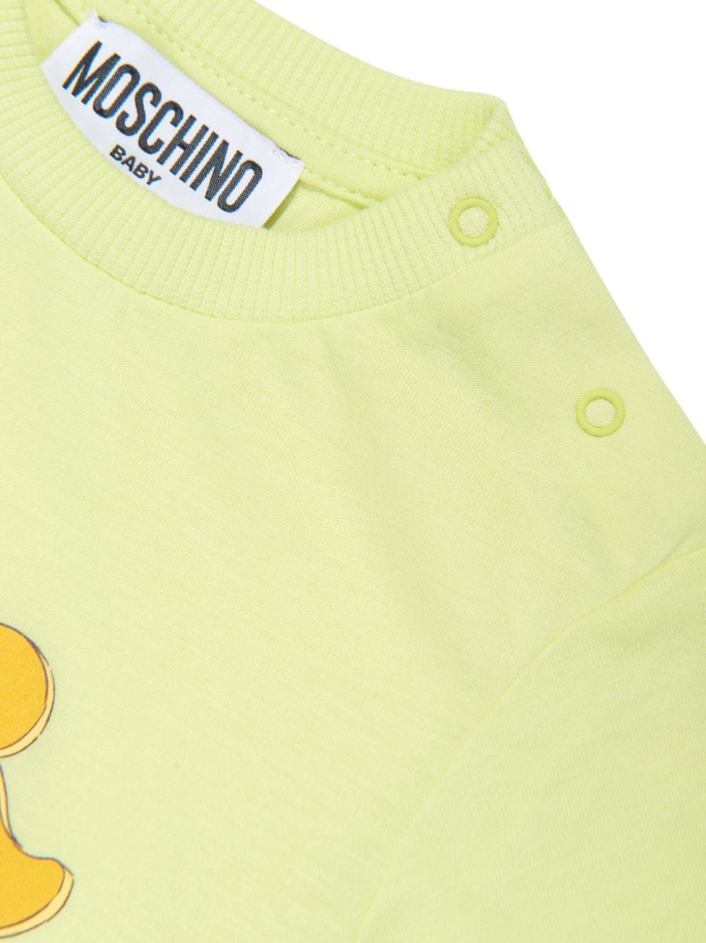 Moschino Kids T-shirt met teddybeerprint Geel